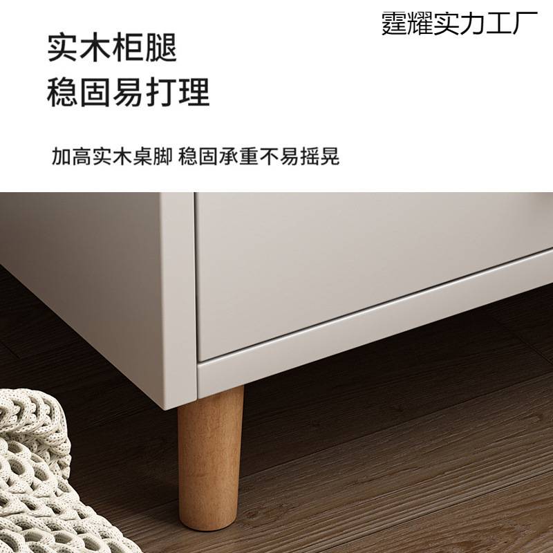 床头柜简约现代实木腿储物柜小型简易卧室家用2024新款床头置物架