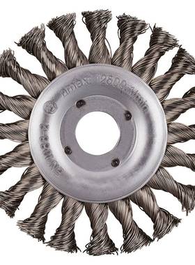 德国罗迪斯RHODIUS进口钢丝轮带柄不锈钢丝碗刷75*20*6