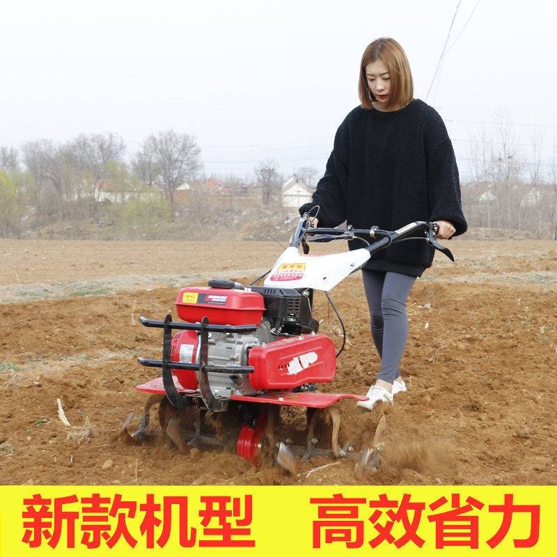 多功能微耕机小型小型旋耕机柴油犁地机打地机翻土机松土锄草机