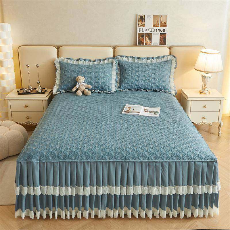 厂家直销三床裙棉加夹厚单件1025件套罩床床垫套四季通用防滑亲肤,床上用品,床裙,淘宝优惠券,粉丝福利购,淘宝优惠卷