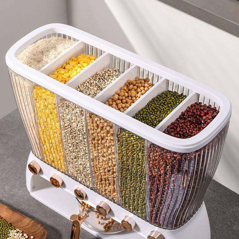 能分格杂粮防米桶多功用密封防611虫潮大米收纳盒粮家食储存罐威,收纳整理,脏衣桶,淘宝优惠券,粉丝福利购,淘宝优惠卷