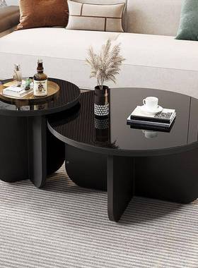 玻璃茶几厅家23343用简约圆小形桌子钢化客玻璃现代户小型出租屋