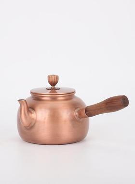 0侧铜壶6把0m28950l紫纯铜茶壶