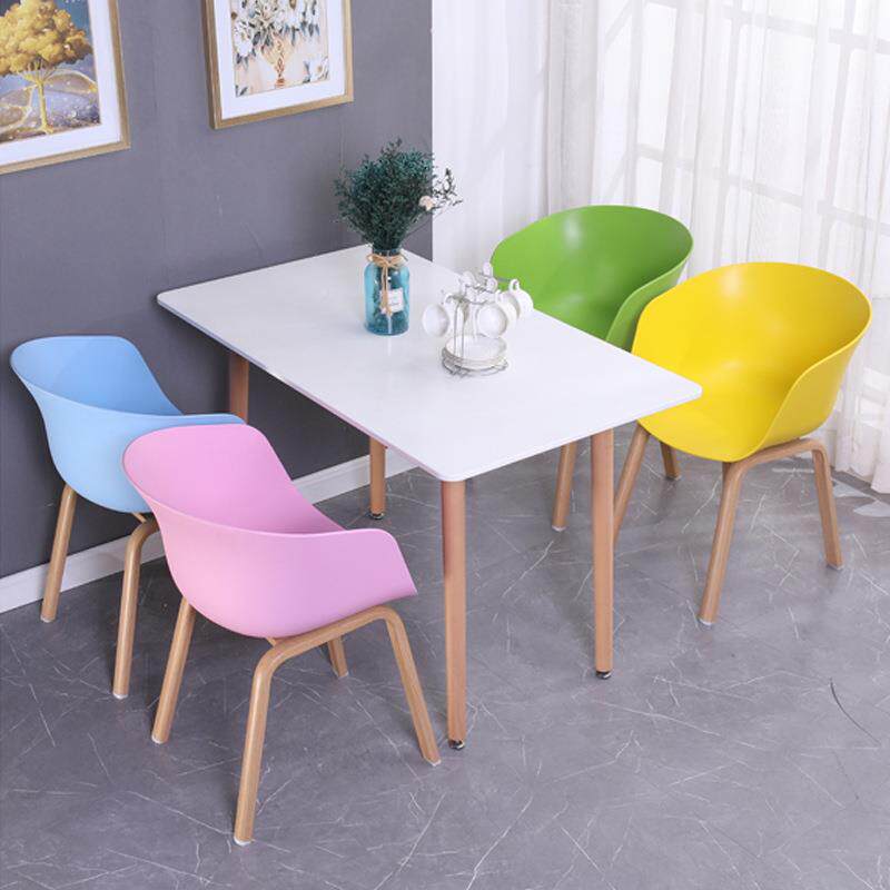 网坐红家塑用休餐闲椅现代料铁艺KIS围椅带扶手靠背久舒服洽谈椅