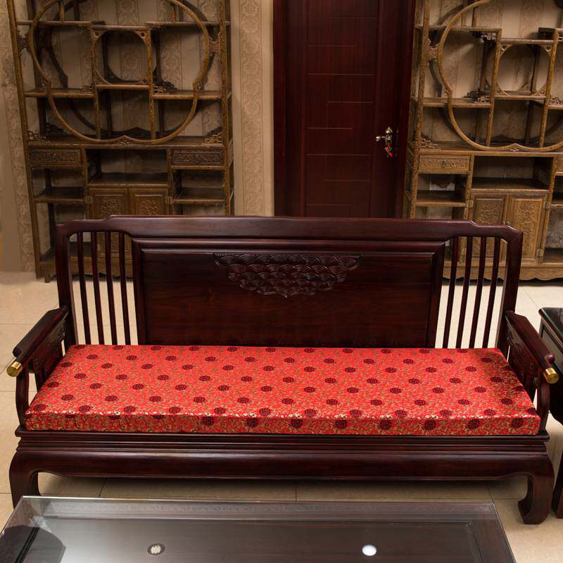 CB#多人位实木沙发垫罗汉床垫中式海绵坐垫板凳垫长垫子