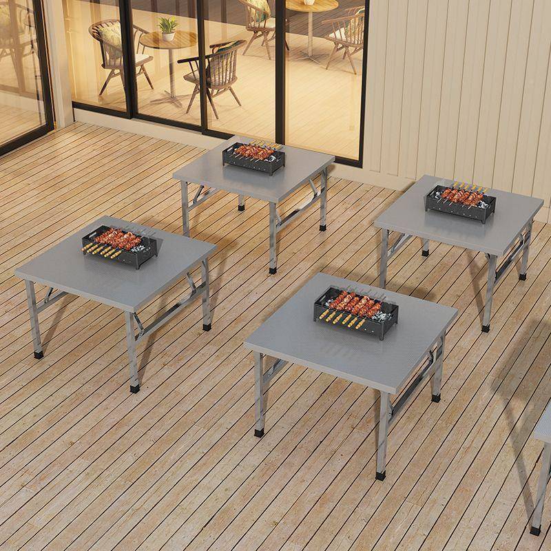 不锈钢租折叠桌餐桌家写PDD10091用宿舍出房便吃饭桌字学习桌摆摊