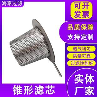 锥形滤芯耐高温锈道钢法兰管盘漏斗水不滤网不锈钢圆孔漏斗RRF