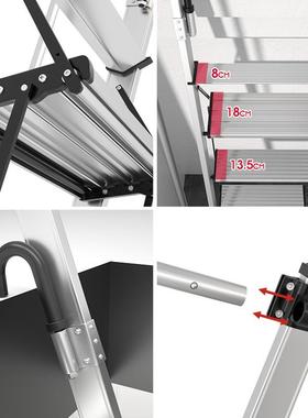 BUNK铺BEDLADDER用家小子上下可折叠小梯子室内多OKA梯功能4步