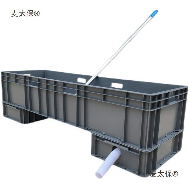 槽拖把池厂车间水洗拖把工塑料拖布池长形墩布池商用车间82麦太方