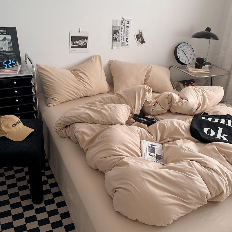 K15床2025新款全纯棉床上用品棉四YhWX4YC套被件套单学生宿舍三件
