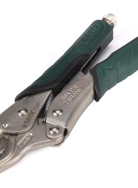 钳710大力1钳曲口加45475力钳手动压力钳夹钳0固定子胶柄7英寸