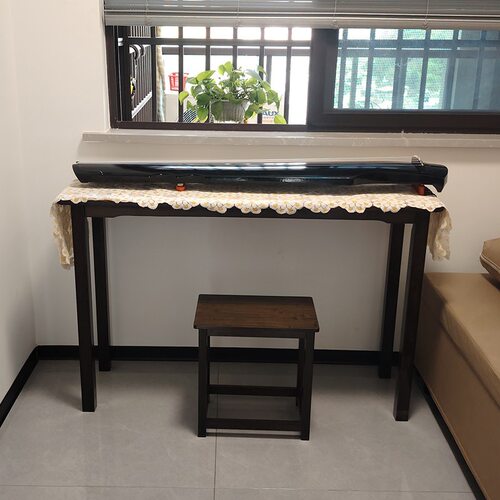 中式古琴桌琴凳实木仿古国学书法桌现代简约茶桌小桌子共鸣古筝桌