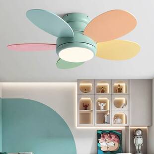 2026新款卧室吊扇灯餐厅灯扇一体灯广东中山灯具儿童房吸顶风扇灯