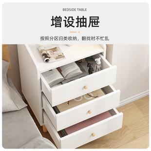 床头柜家卧简约现代小用型柜子出租房室易床头简置物架床HD347