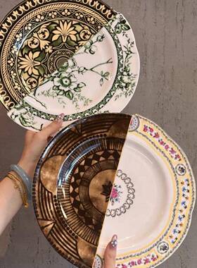 跨热销餐境25445拼盘中西合璧件骨瓷摆欧式装盘饰盘西餐盘