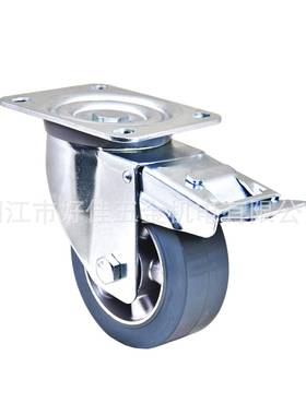 400公橡斤承重125X50125X50好佳芯牌欧洲款铝静音双轴承灰色胶双