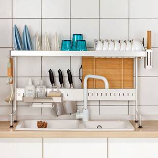 厨房水槽置物架多功能洗碗架子水池放碗碟盘收纳碗架不锈钢沥水架