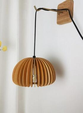 卧宿舍床挂复古装饰灯灯小夜灯床室上氛头171围插头吊灯免布线吊