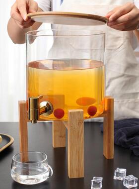 大容量龙头透璃明玻水缸冷水46713壶果汁桶饮商料桶餐厅用家用饮