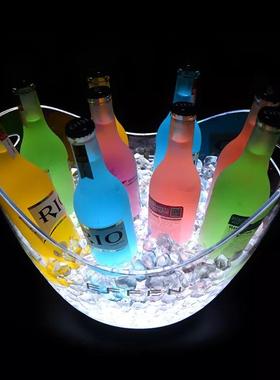 充吧-电款大中小号冰发光元宝DLE发光桶酒KTV炫彩发光冰桶现货