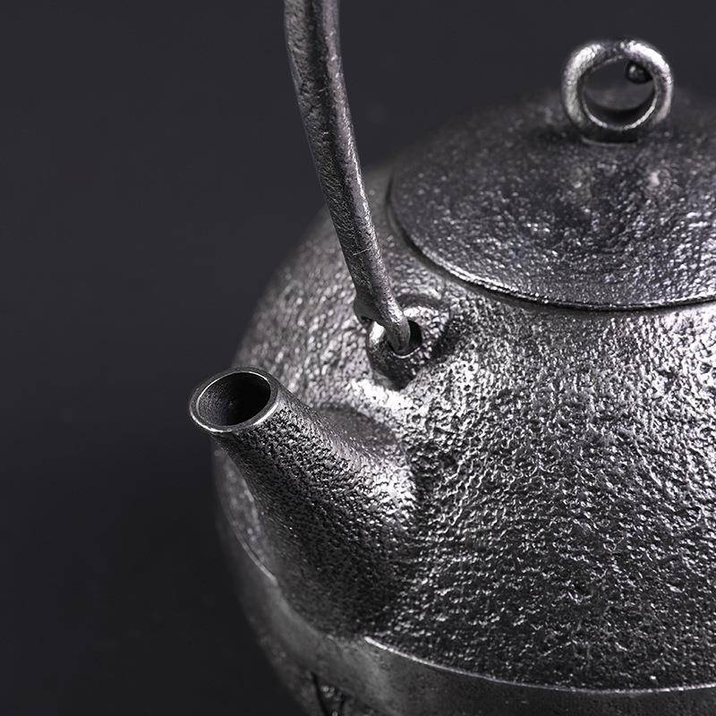日式生铁煮容茶壶大量家用待耐客茶056具套组复古铁壶手工铁用茶
