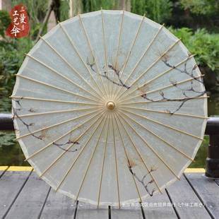 油纸伞女古风防雨防晒防雨油纸实桐油古代手古工雨伞典吊用顶男装