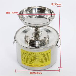 按压式自台泵环保清台2加L厚不锈2L清洁台钢沾湿台工业用酒洁精厂