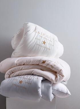 加厚云秋绒大豆春被被子柔冬季保暖软子母冬季款单人PZ257双人纤