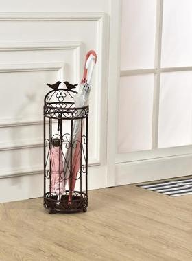 欧式创2247意雨伞架店酒大堂雨伞叠桶家用收门口放伞架子铁艺折伞