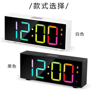 时现代简约彩儿童亚电子闹钟学生家用床头GTZ8813C钟表马逊LED全