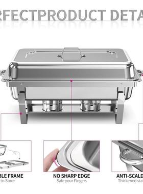 跨境不锈钢自助餐炉酒店餐餐容厅商用自助加分热格器酒精IUP保温