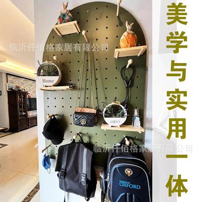 祖母绿室实木洞洞板置物木家质客厅收架纳隔板壁挂卧整ZML60120理