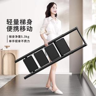 家用人子字梯折叠梯加厚室内三五步小梯爬梯扶梯花架梯F4亚马四逊