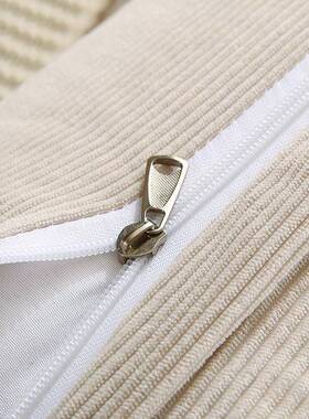 榻米头软包靠垫榻靠xuanyu-2背枕立体防条绒靠枕卧室床上软水包床