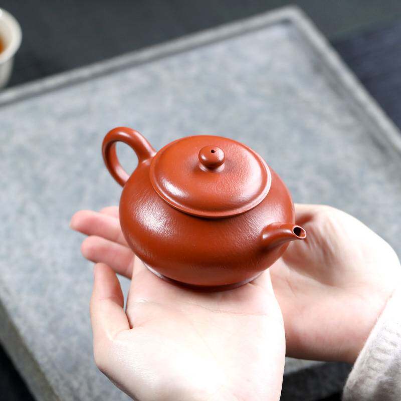 原矿朱泥明炉紫砂茶壶小品茶壶全手工家用中式工夫茶具泡茶壶单壶