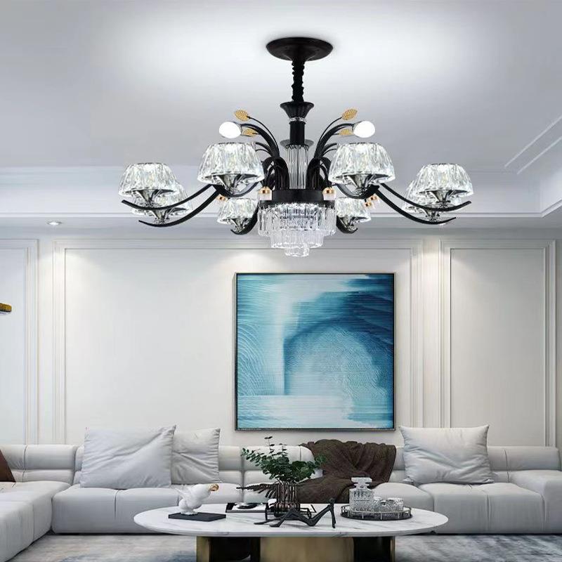 水晶吊0灯客厅新款225年网红全套餐现代简约大气屋741餐厅大灯厅