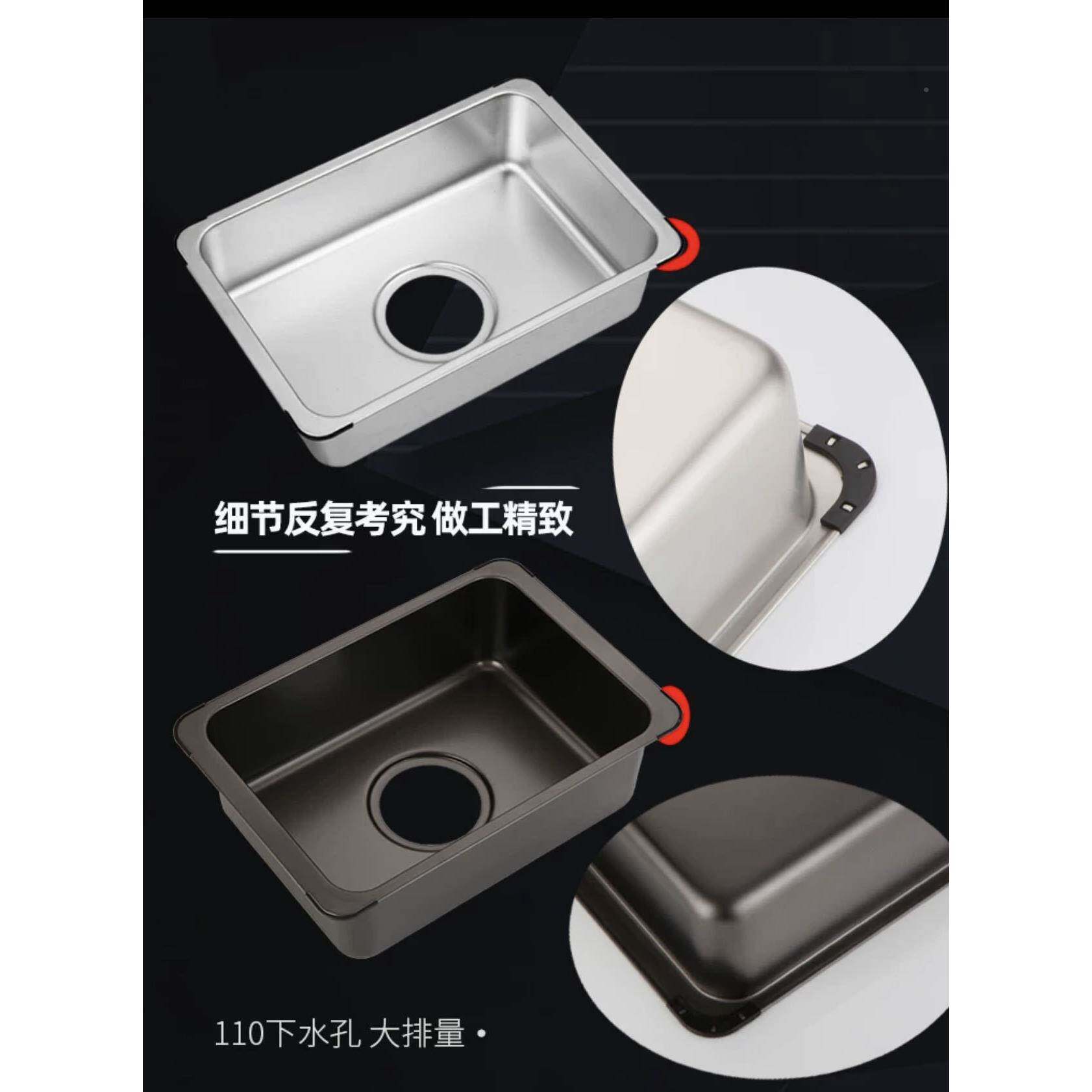 不锈钢洗迷你吧水槽简易挂墙支架小盆台房阳台幼儿园可挂式不手车