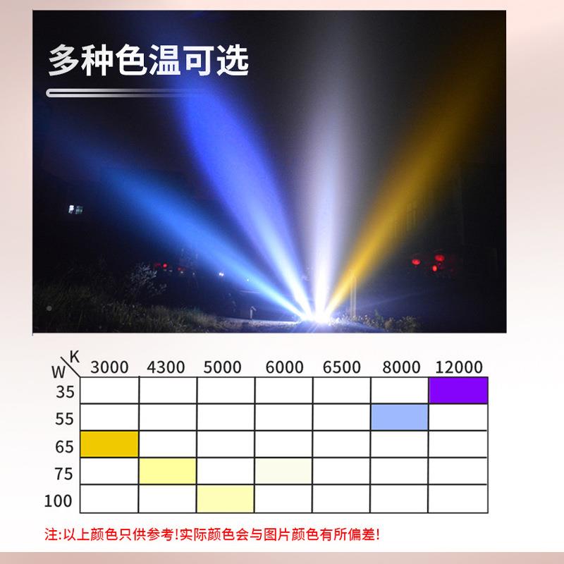 大功率强光探照灯124v2v车载船211A用10气0W调0亮度赶海救助手持
