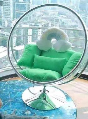 网红泡泡椅酒店民宿游玻璃球千半球透明吊椅景秋区泳YHF池太空乐