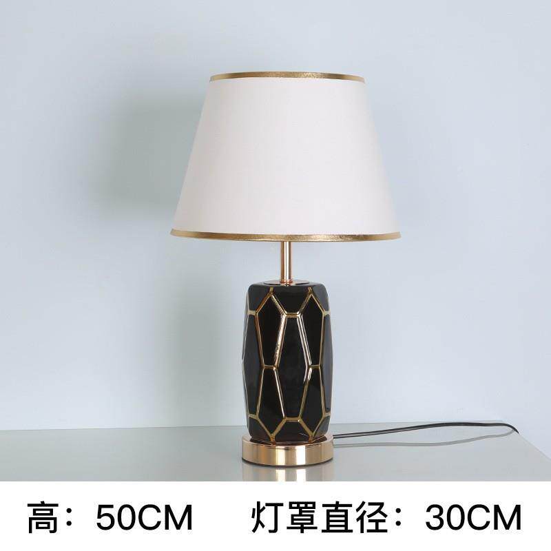 陶瓷用台灯美式简约现代奢客厅欧台式家中xg292式温馨浪漫轻卧室