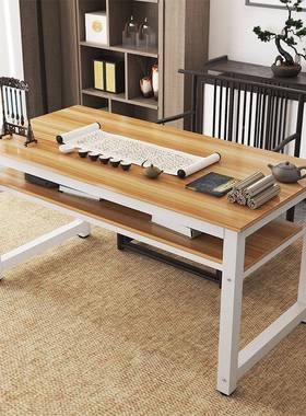 桌学电习桌现代桌书法课桌书桌学习DLW脑写字桌书桌画双层约简桌