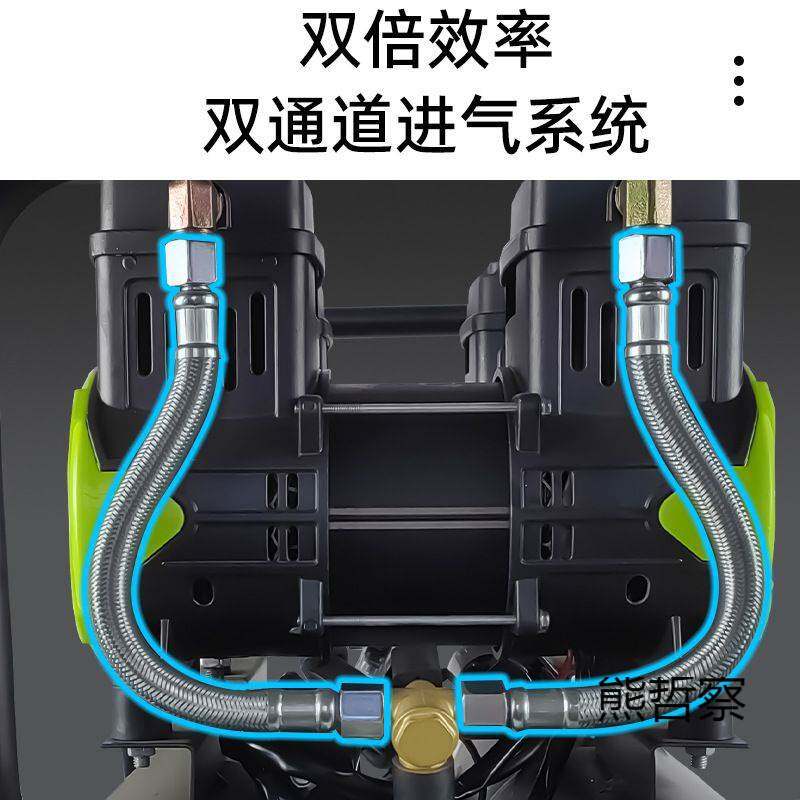 新款喷真石漆专用空压机水包砂硅藻泥外墙喷涂高压无油打气泵单相