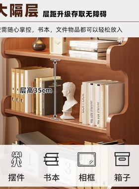 书架置物架TSZ杂落边地书柜收家用一体靠墙储物书桌简易多层物纳