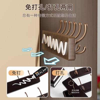 挂衣架墙帽上壁挂免打孔墙进壁衣服挂钩入202369户玄关门后门衣口