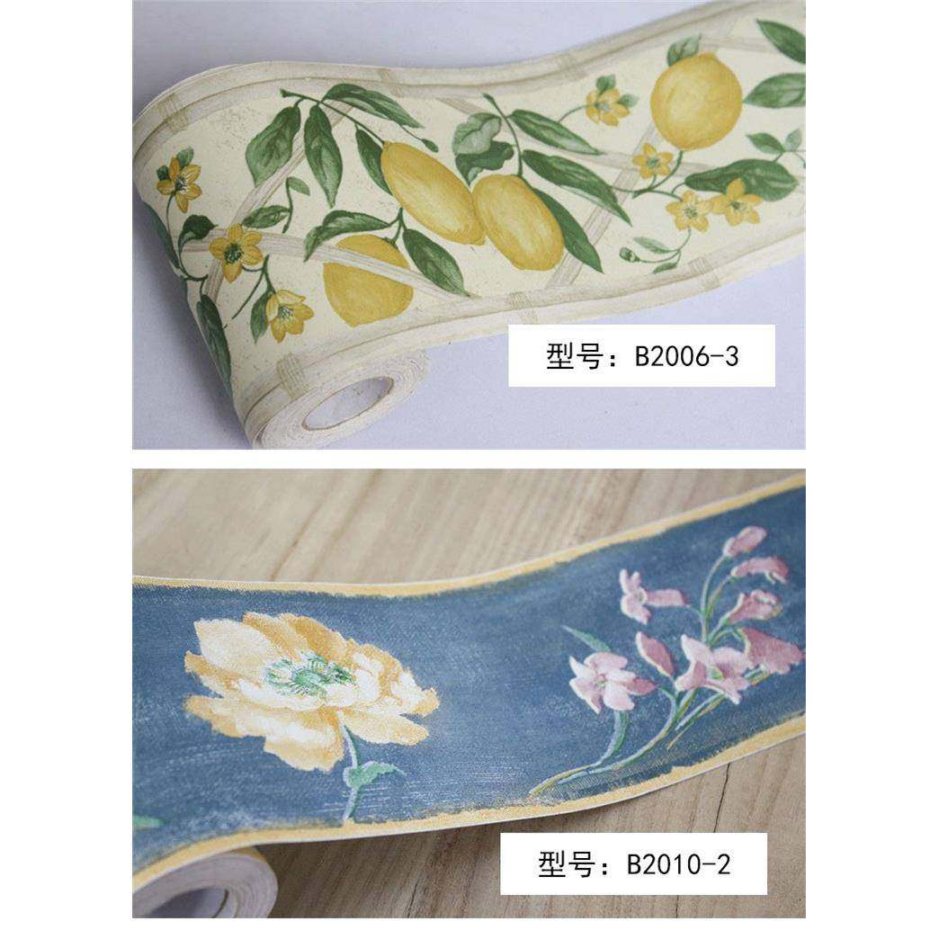 水果鲜花爱花PVC自粘腰贴236家具装饰墙纸卧室客厅贴纸线腰线贴
