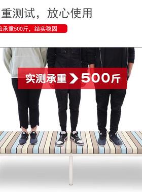 硬板折叠床人办公室午休午睡简易便携木板钢管架铁加单CZJ固实结