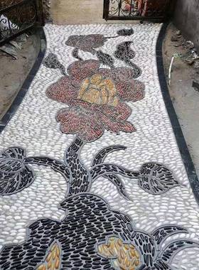 59290斤鹅卵石铺铺庭院造花园景地天然大小石头雨花石原石鹅软暖