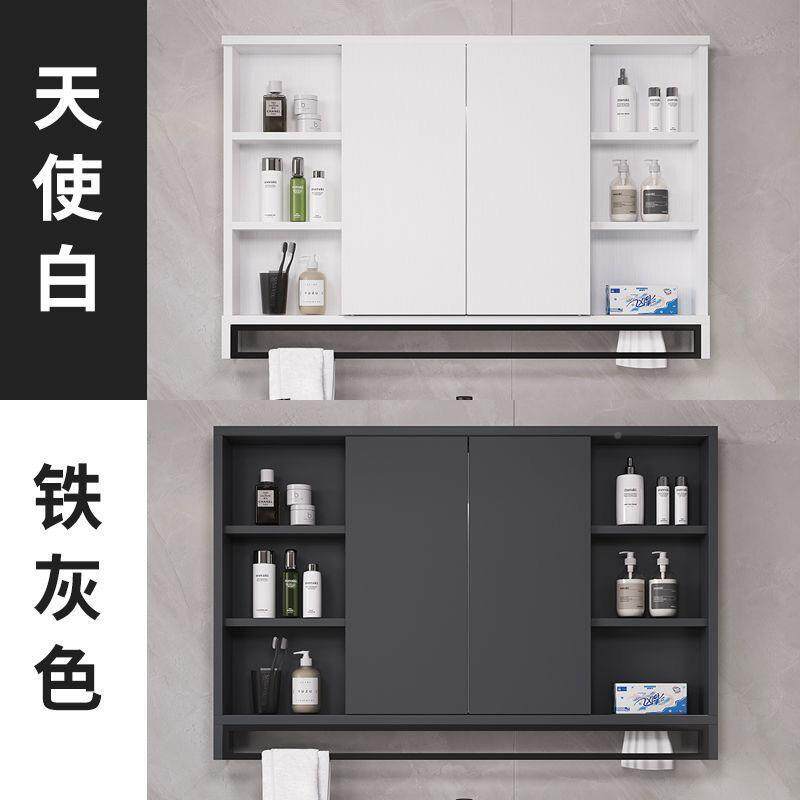?实木智能折墙叠隐藏风水968镜浴室推拉柜镜单独置卫生间挂式镜子