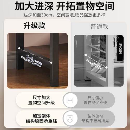 L121G书架落地置物架客厅收落纳架沙小旁角多层发展示架子型简易