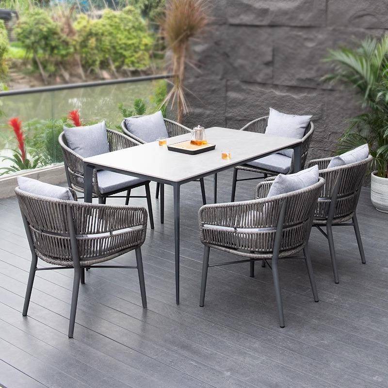 户外外-庭院桌椅室露天花阳园商用外摆休闲露台桌子子椅组合台藤